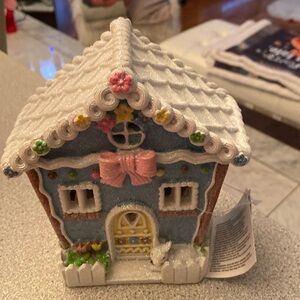 Light up Easter gingerbread house